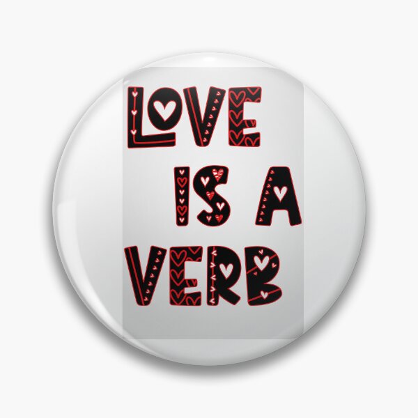 Item preview, LOVE IS A VERB (Blk/Red) designed and sold by ETERNI-T's.