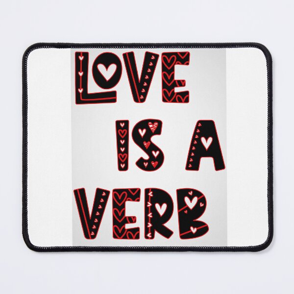 Item preview, LOVE IS A VERB (Blk/Red) designed and sold by ETERNI-T's.