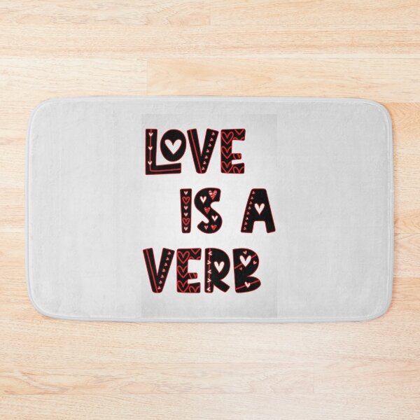 Item preview, LOVE IS A VERB (Blk/Red) designed and sold by ETERNI-T's.