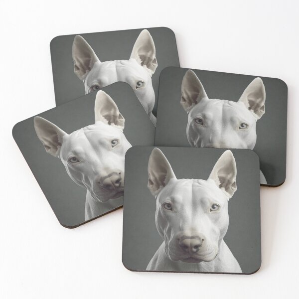 Item preview, Primal Form Bull Terrier Portrait – Structured Dog Breed Close-Up Design designed and sold by ArtivaNest.