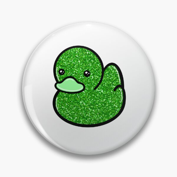 Item preview, Neon Green Glitter Duck designed and sold by bodyartbybaylee.