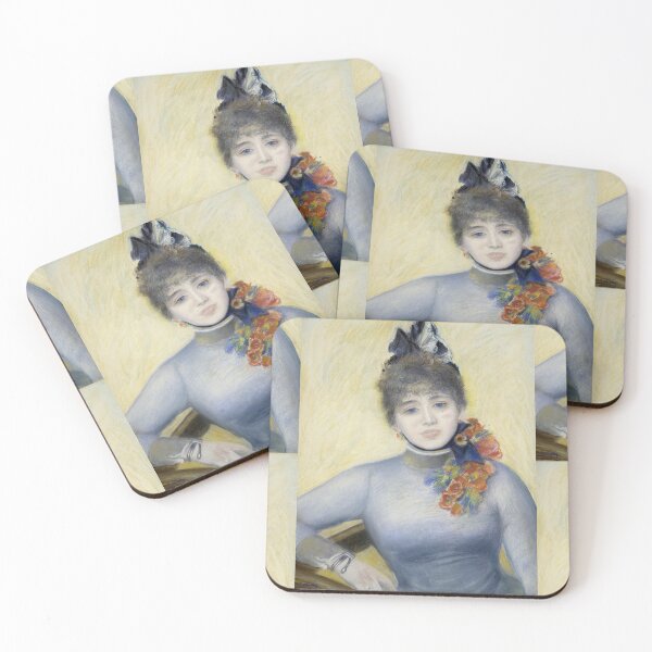 Item preview, Caroline Remy by Pierre-Auguste Renoir: Elegant Impressionist Portrait Poster designed and sold by artofuniverse.