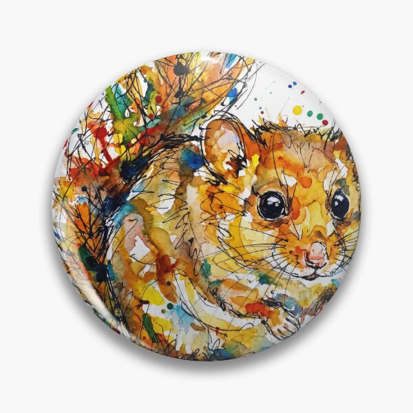 Item preview, Abstract Colourful Dormouse Watercolour Illustration designed and sold by Printpix.