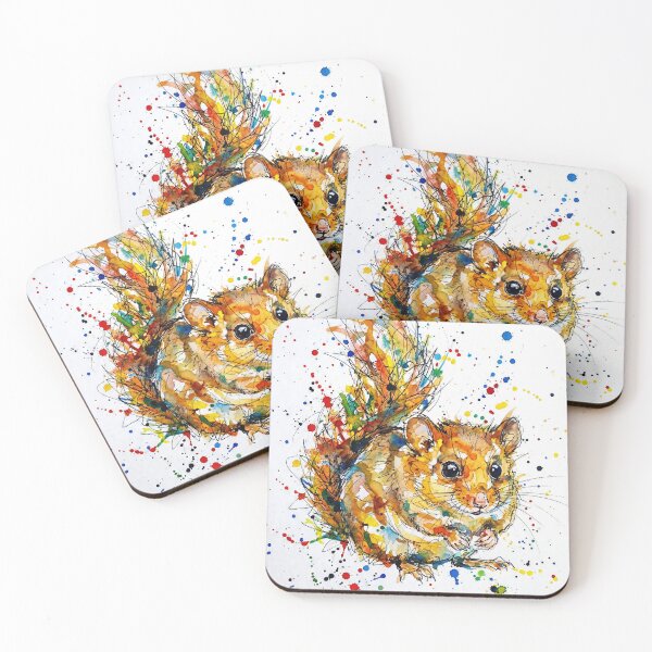 Item preview, Abstract Colourful Dormouse Watercolour Illustration designed and sold by Printpix.