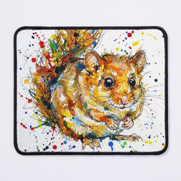 Item preview, Abstract Colourful Dormouse Watercolour Illustration designed and sold by Printpix.