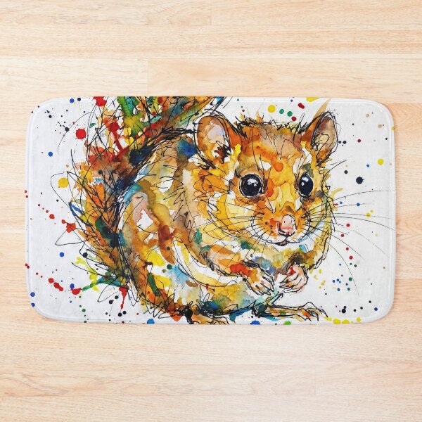 Item preview, Abstract Colourful Dormouse Watercolour Illustration designed and sold by Printpix.