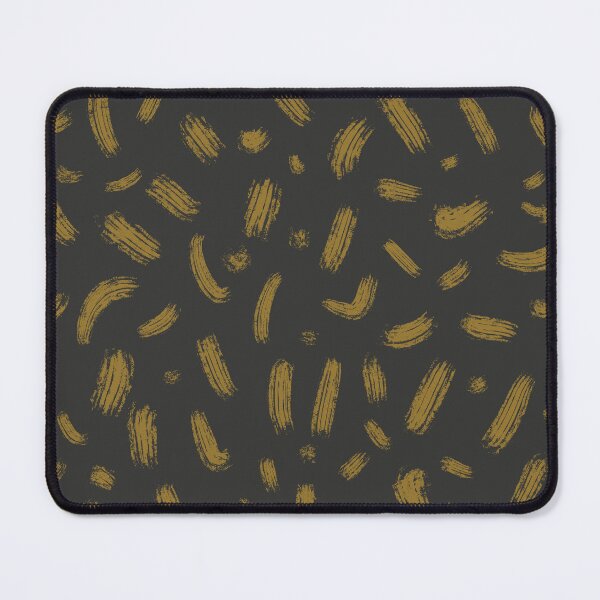Item preview, Dark Brown Ochre Abstract Brush Stroke Pattern designed and sold by artievarudzite.