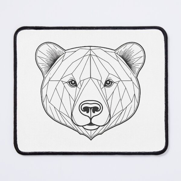 Item preview, Minimalist Bear Line Art – Modern Symmetrical Wildlife Illustration - 6 designed and sold by RELAX STATION.