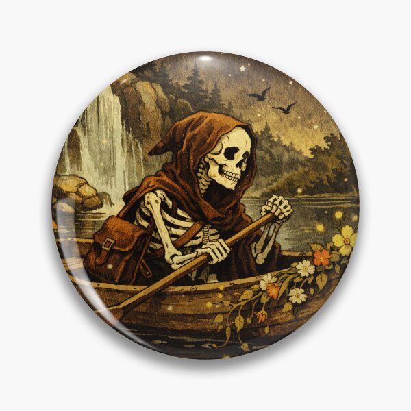 Item preview, Skeleton Rowing Boat At Night designed and sold by sierranovax.