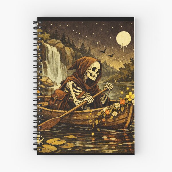 Item preview, Skeleton Rowing Boat At Night designed and sold by sierranovax.
