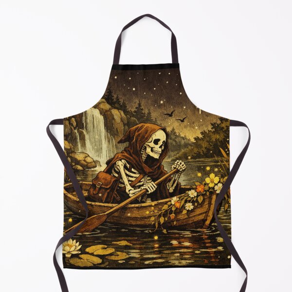 Item preview, Skeleton Rowing Boat At Night designed and sold by sierranovax.