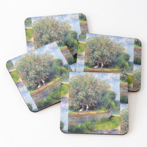 Item preview, Chestnut in Blossom by Pierre-Auguste Renoir: Romantic Impressionist Wall Art designed and sold by artofuniverse.