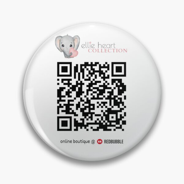 Item preview, Ellie Heart Collection QR Code at REDBUBBLE designed and sold by EllieHeartCo.