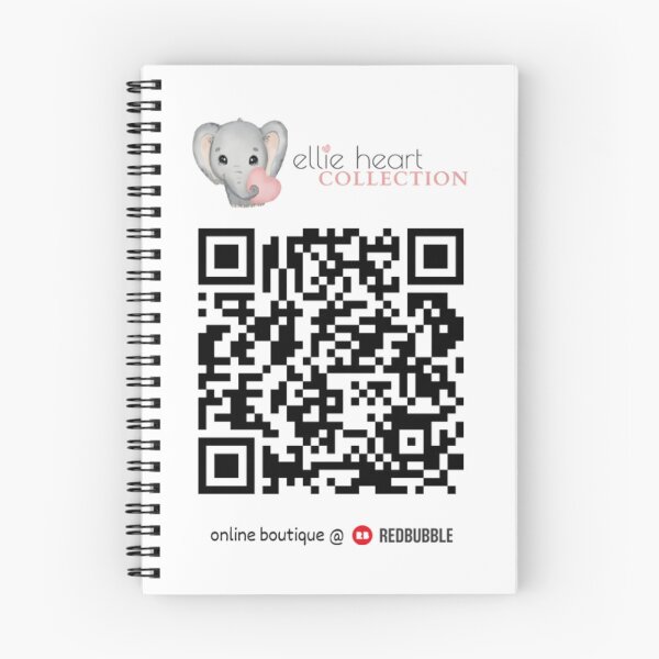 Item preview, Ellie Heart Collection QR Code at REDBUBBLE designed and sold by EllieHeartCo.