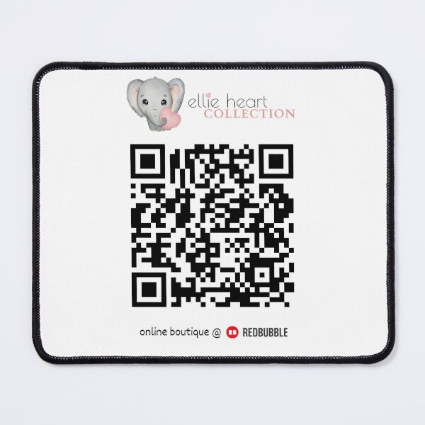 Item preview, Ellie Heart Collection QR Code at REDBUBBLE designed and sold by EllieHeartCo.