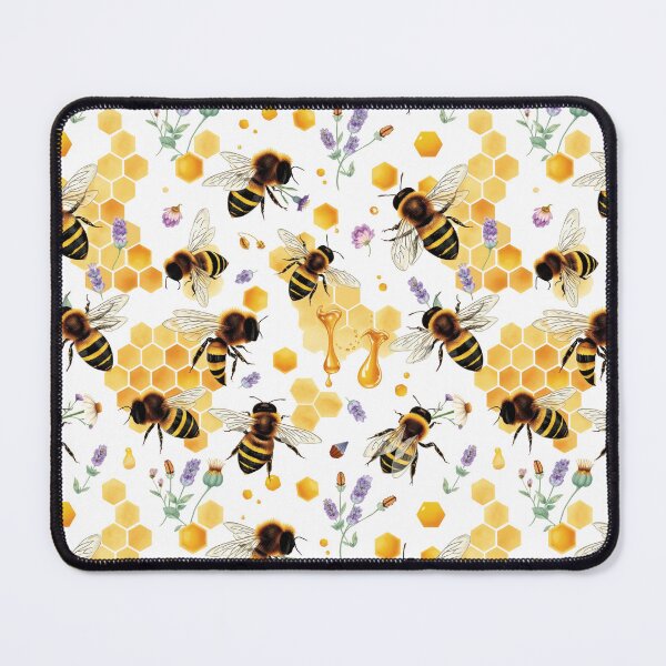 Item preview, Bee and Honeycomb Cottagecore Pattern | Honey-Inspired Art designed and sold by UnhingedBird.