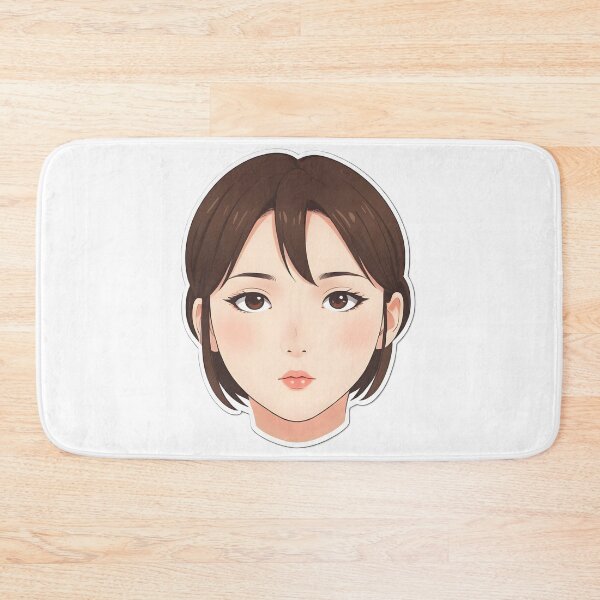 Item preview, Minimal Anime Face Line Art – Expressive Minimalist Character Design - 2 designed and sold by RELAX STATION.