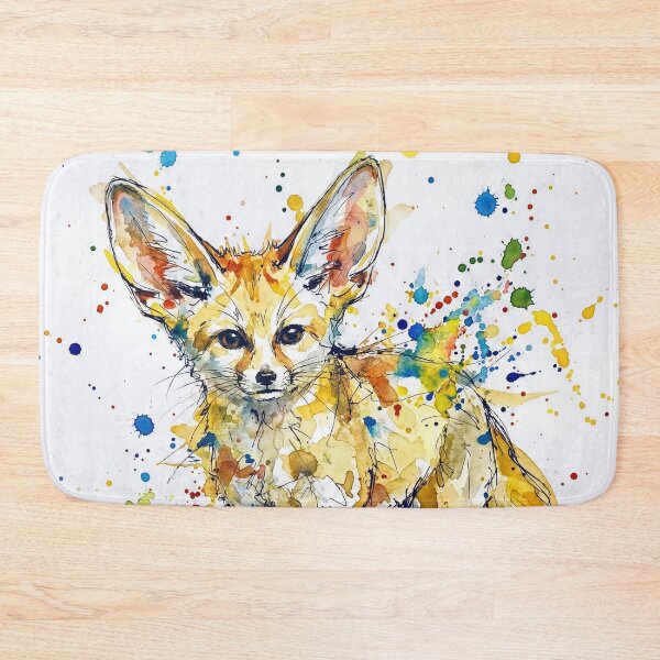 Item preview, Abstract Colorful Fennec Fox Watercolor Art designed and sold by Printpix.