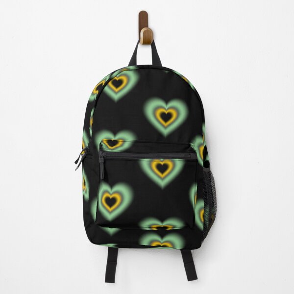 Item preview, Green and lemon blurry hearts designed and sold by serenebookworm.