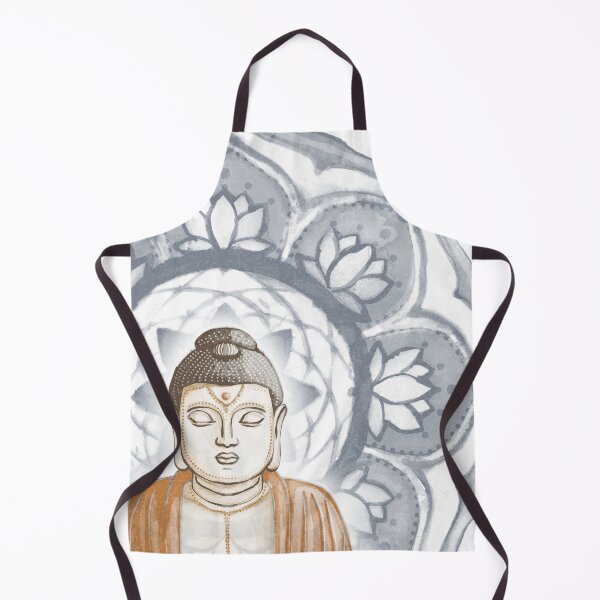Item preview, Buddha Padma Watercolor - Fawn Earth Rust - Dusk Halo designed and sold by Irene Estelle.