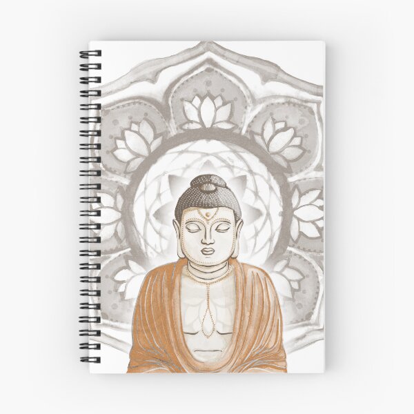 Item preview, Buddha Padma Watercolor - Fawn Earth Rust - Earth Halo designed and sold by Irene Estelle.