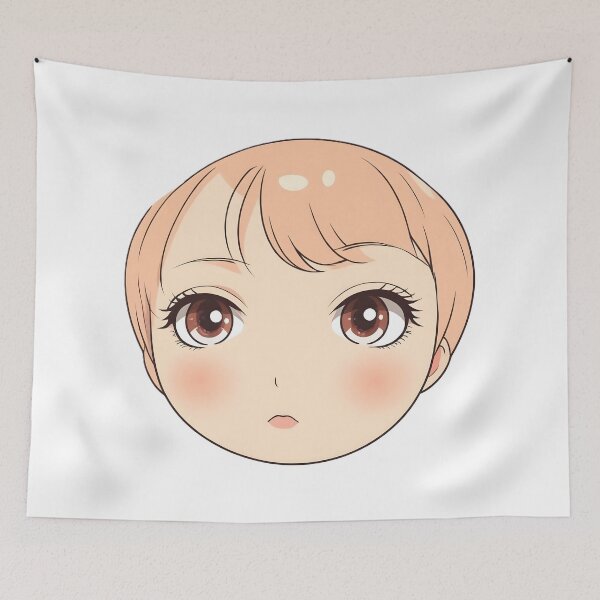Item preview, Minimal Anime Face Line Art – Expressive Minimalist Character Design - 3 designed and sold by RELAX STATION.