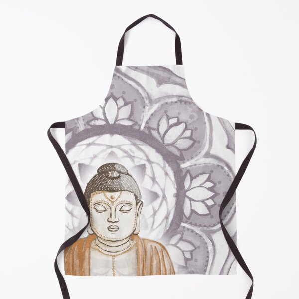 Item preview, Buddha Padma Watercolor - Fawn Earth Rust - Fig Halo designed and sold by Irene Estelle.