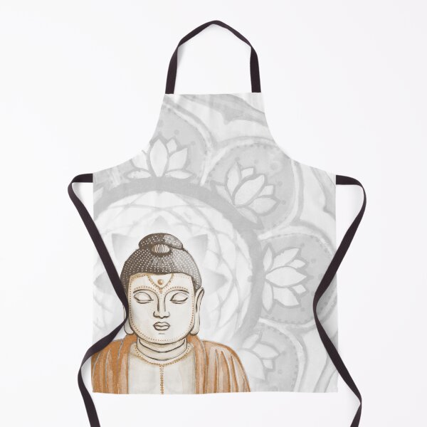 Item preview, Buddha Padma Watercolor - Fawn Earth Rust - Fog Halo designed and sold by Irene Estelle.