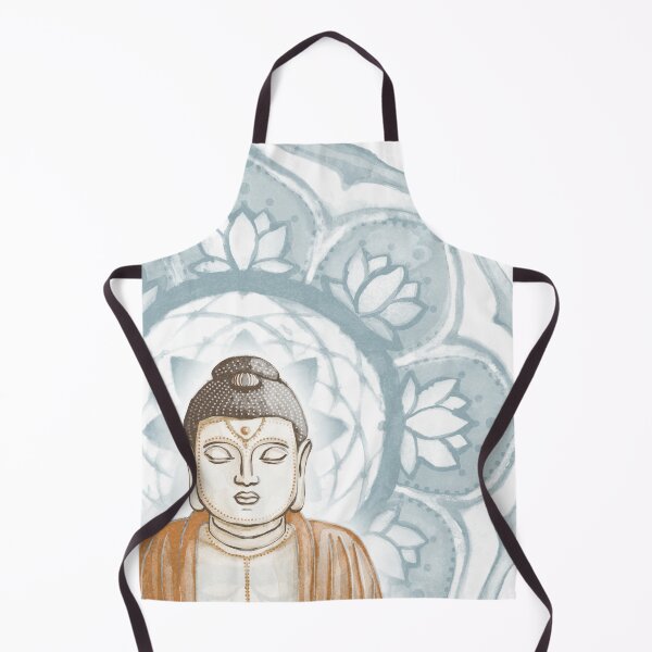 Item preview, Buddha Padma Watercolor - Fawn Earth Rust - Peacock Halo designed and sold by Irene Estelle.