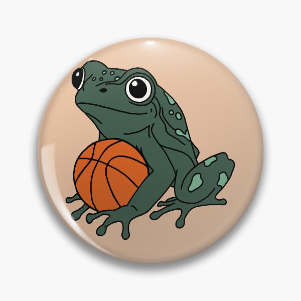 Item preview, Frog with basketball designed and sold by Pamelarts.