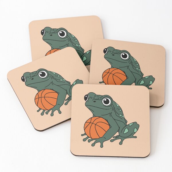 Item preview, Frog with basketball designed and sold by Pamelarts.