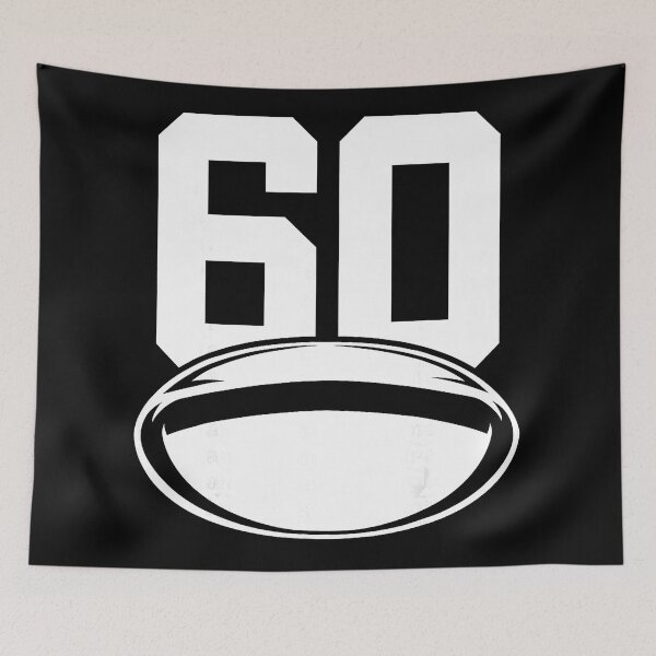 Item preview, 60 Rugby Number Sports Minimal Bold  designed and sold by GabrieSketcham.