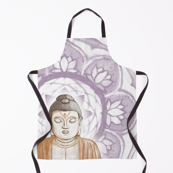 Item preview, Buddha Padma Watercolor - Fawn Earth Rust - Plum Halo designed and sold by Irene Estelle.
