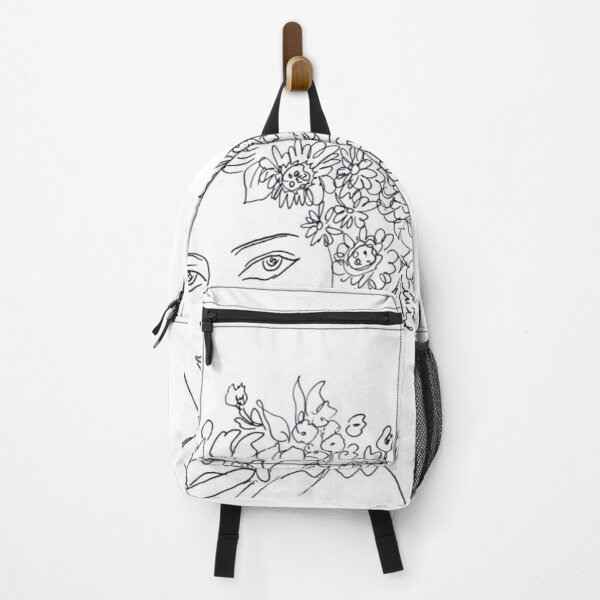 Item preview, Floral Crown Woman line art portrait designed and sold by TinTinBloom.