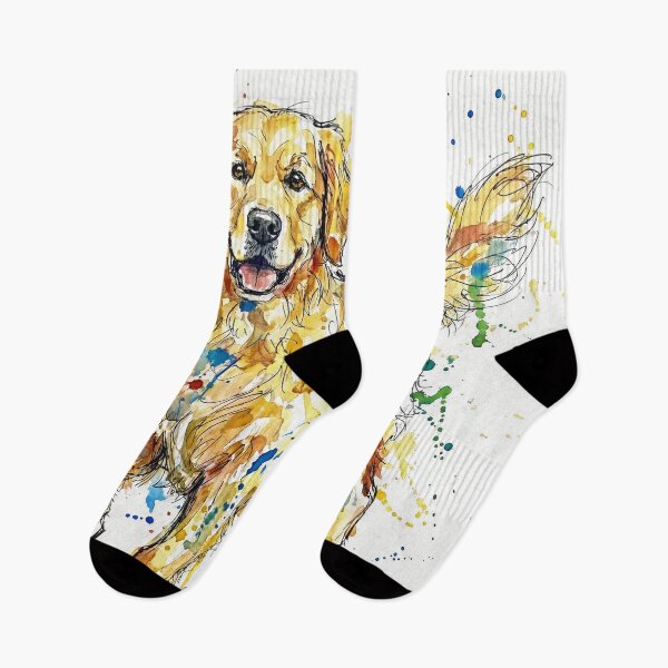 Item preview, Abstract Colorful Golden Retriever Watercolor Art designed and sold by Printpix.