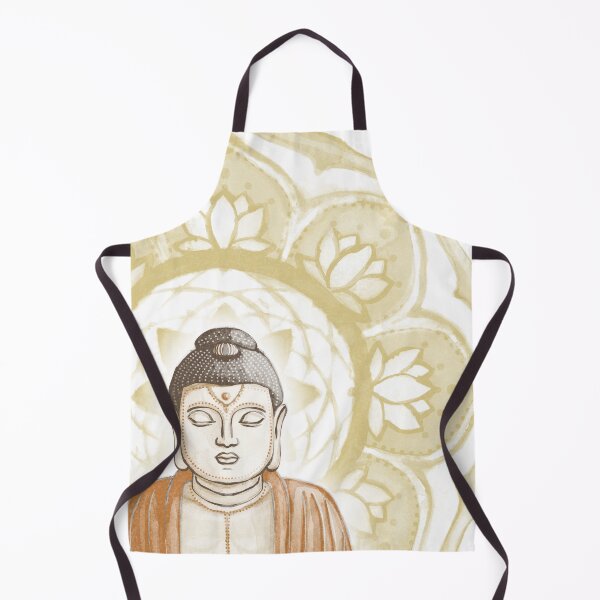 Item preview, Buddha Padma Watercolor - Fawn Earth Rust - Saffron Halo designed and sold by Irene Estelle.