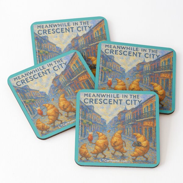 Item preview, Croissant Parade In The Crescent City designed and sold by Rick London Gifts.