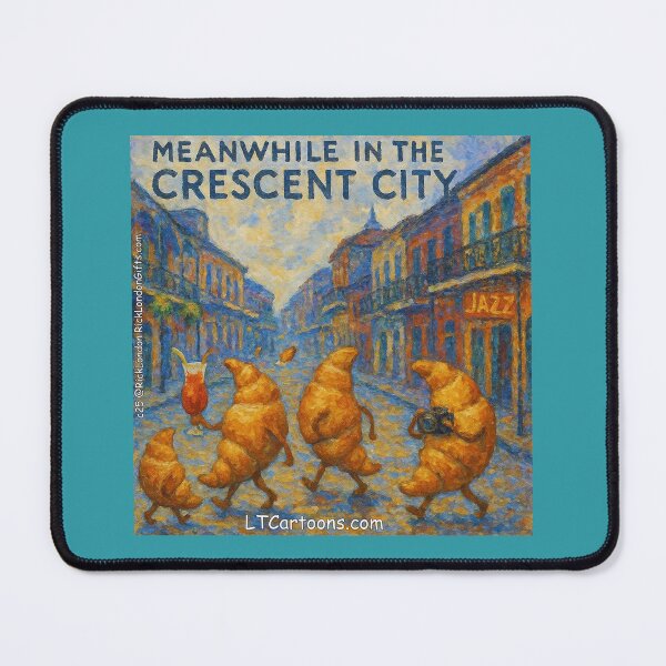 Item preview, Croissant Parade In The Crescent City designed and sold by Rick London Gifts.