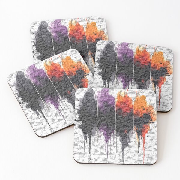 Item preview, dripping emotions thick acrylic colorful drip style abstract design designed and sold by SmashingDeals.