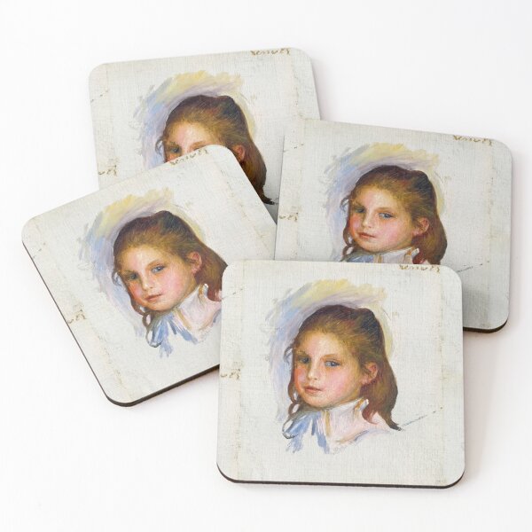 Artikelvorschau, Kind mit braunem Haar von Pierre-Auguste Renoir: Intimes impressionistisches Porträtplakat entworfen und verkauft von artofuniverse.