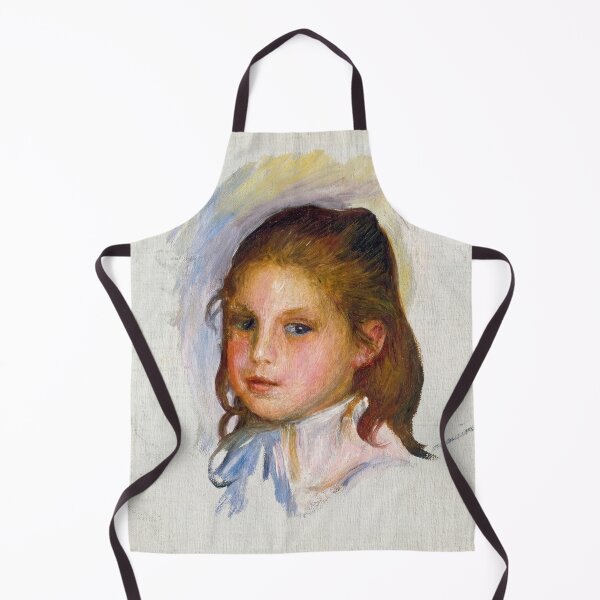 Artikelvorschau, Kind mit braunem Haar von Pierre-Auguste Renoir: Intimes impressionistisches Porträtplakat entworfen und verkauft von artofuniverse.
