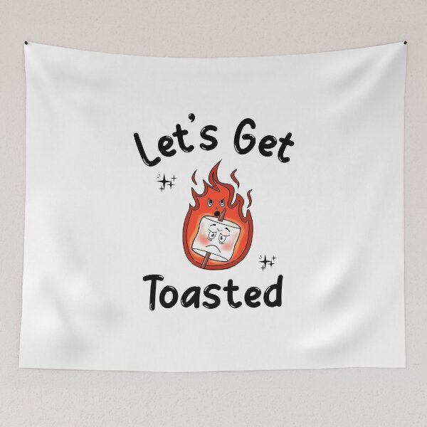 Item preview, Funny Camping Life Let's Get Toasted Campfire Marshmallow designed and sold by Sartoris Art.