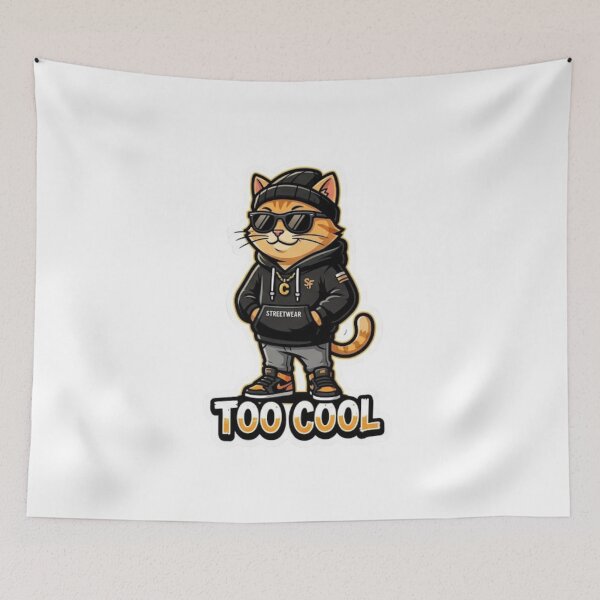 Item preview, Too Cool Streetwear Cat designed and sold by NikieesCreation.