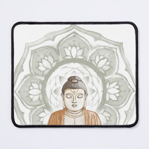 Item preview, Buddha Padma Watercolor - Fawn Earth Rust - Sage Halo designed and sold by Irene Estelle.