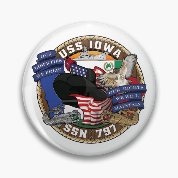 Item preview, Official Crest of the USS Iowa (SSN 797) Attack Submarine designed and sold by CharlieDesings.