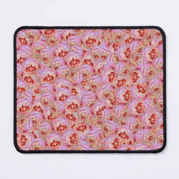 Item preview, Double, pink roses – floral pattern designed and sold by MarionsArt.