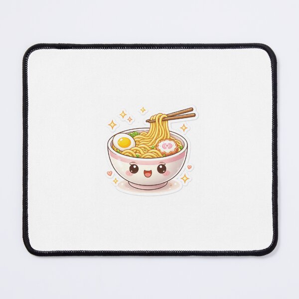 Item preview, Cute Noodle Bowl Sticker | Kawaii Food Art | Aesthetic Ramen | 2 Min Happiness Vibes designed and sold by BloomletCo.