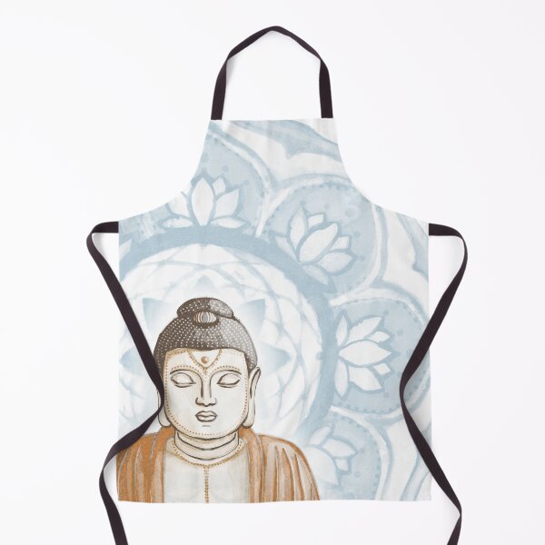 Item preview, Buddha Padma Watercolor - Fawn Earth Rust - Sky Halo designed and sold by Irene Estelle.