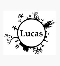 Halloween Name Lucas Photographic Print