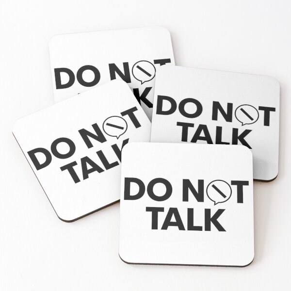 Item preview, Do Not Talk Funny Introvert Minimalist Shirt designed and sold by MoodOffline12427.